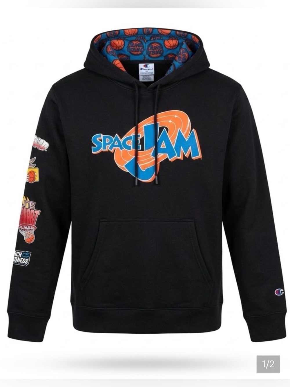 NWT Champion Space Jam x NCAA March Madness Adult Hooded Sweatshirt M